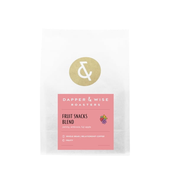 Fruit Snacks Blend - Roasted by Dapper & Wise - Freshly Ground Coffee - 2lb Bag