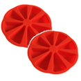 thumbnail image 1 of Fruit Snacks Silicone Mold Silicone Bakeware Baking Food Mold 8 Points Scone Cake Home Used In Microwave, 1 of 6