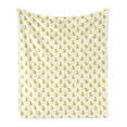 thumbnail image 1 of Fruit Soft Flannel Fleece Throw Blanket, Pears Pattern Freshness Summer Tastes Organic Menu Cook Graphic, Cozy Plush for Indoor and Outdoor Use, 60" x 80", Earth Yellow Green White, by Ambesonne, 1 of 6