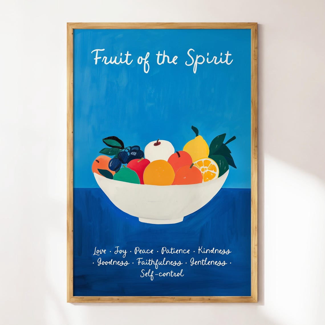 Fruit Of The Spirit Wall Art, Christian Wall Art, Bible Verse Wall Art ...