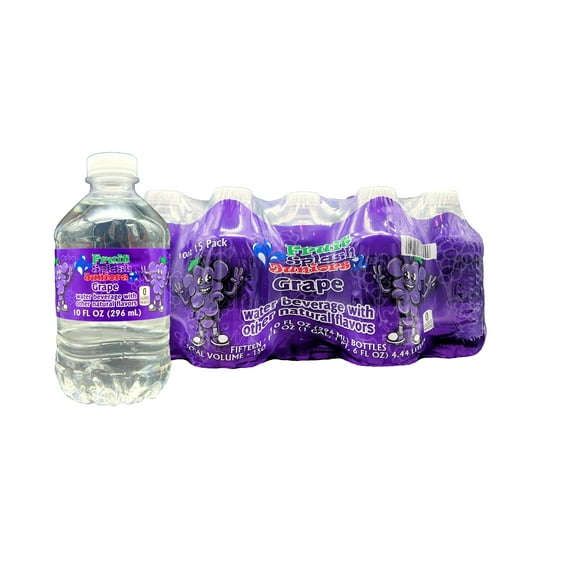 Fruit Splash Juniors, Water Bottles, Grape, 10 fl oz, 15 Pack Bottles