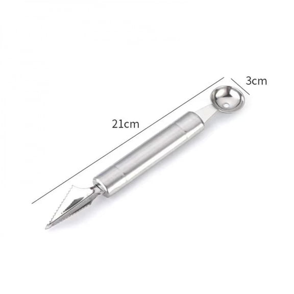 Fruit Spoon Digging Double Headed Stainless Steel Portable Multifunctional Melon Baller Scoop DIY Fruit Platter Ball Tool TMZ