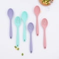 thumbnail image 1 of Fruit Spoon,Table Spoons,Ice Cream Spoons,Silicone Slotted Spoon,Slotted Spoons for Cooking,Kitchen Spoons,Silicone Cooking Spoons,Mixing Spoons,Silicone Spoon,Yogurt Spoon,Serving Spoons,7.9"x1.7", 1 of 4