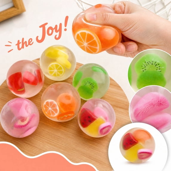 Fruit Squeeze Fidget, Fruit Shaped Squishy Sensory Toy, Soft Squeezy Hand Activity, Melon Inspired Fidget Companion, Creative Play Gift For Home, Parties, Travel And Breaks Relaxation