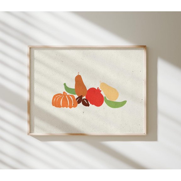 Fruit Still Life Fall Harvest Kitchen Wall Decor