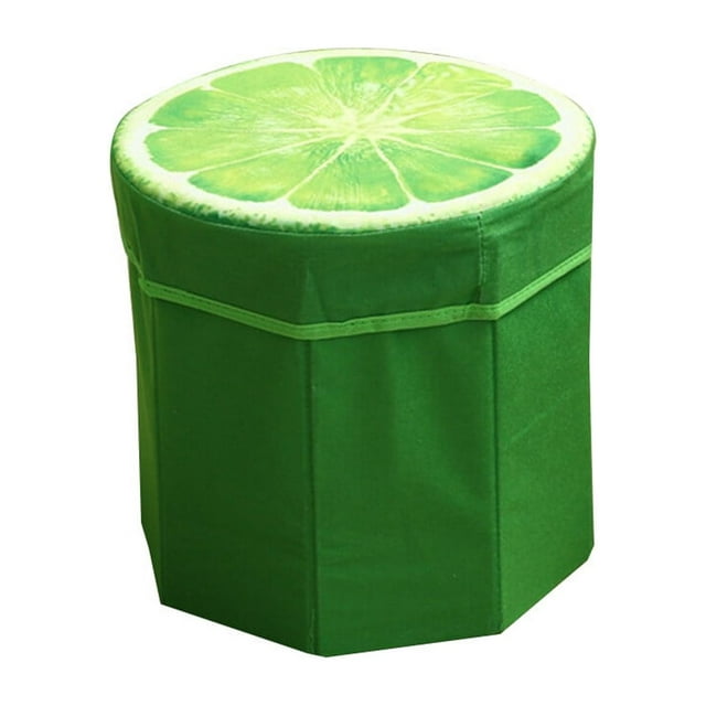 Fruit Stool Creative Fruit Folding Storage Organizer Ottoman Stool Footstool Seat Storage Box