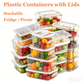thumbnail image 1 of Fruit Storage Containers, Food Containers with Lids, Clear Two Compartment Large Capacity Plastic Box, Airtight for Food Preservation, for Home, Camping and Picnic, AKLJWH - #08 White - 1PC, 1 of 6