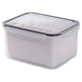 thumbnail image 1 of Fruit Storage Containers for Fridge, Leakproof Produce Containers for Fridge with Removable Colander, All-In-One Fruit Containers Stainers Berry,Fruit,Vegetable,Salad Keeper Local Stock(15*11*8cm), 1 of 8