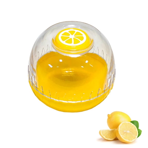 Fruit Storage Containers for Fridge, Lemon Keeper, Lemon Saver Lemon Storage Containers Reusable Lemon Holder Organizer Makes Food Stays Fresh Longer, BPA Free, Yellow