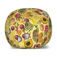 thumbnail image 1 of Fruit Storage Toy Bag Chair, Various Tropical Fruits Kiwi Mango Papaya Coconut Juicy Tropical Summer Food, Stuffed Animal Organizer Washable Bag, Large Size, Multicolor, by Ambesonne, 1 of 3