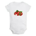 thumbnail image 1 of Fruit Strawberry Image Print Rompers For Babies, Newborn Baby Unisex Bodysuits, Infant Jumpsuits, Toddler 0-24 Months Kids One-Piece Oufits (White, 18-24 Months), 1 of 4