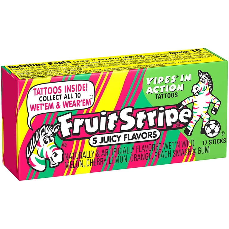 Fruit stripe gum deals