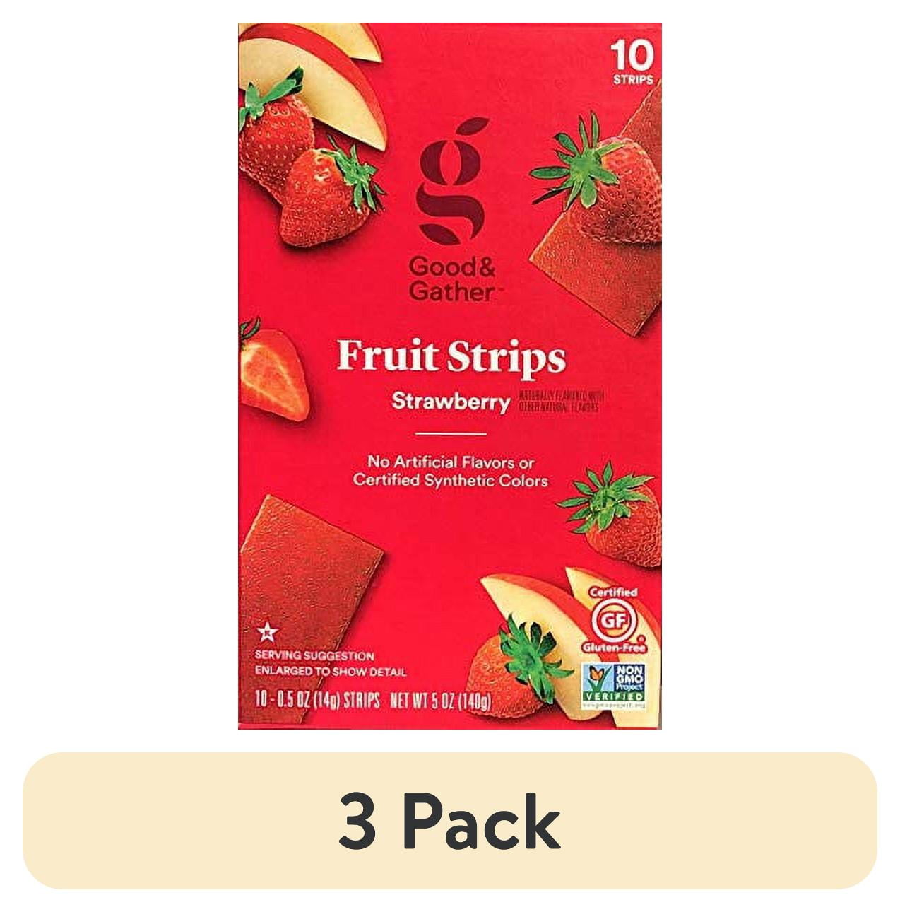 (3 pack) Fruit Strips Fruit Leathers Healthy Snack Made with Real Fruit