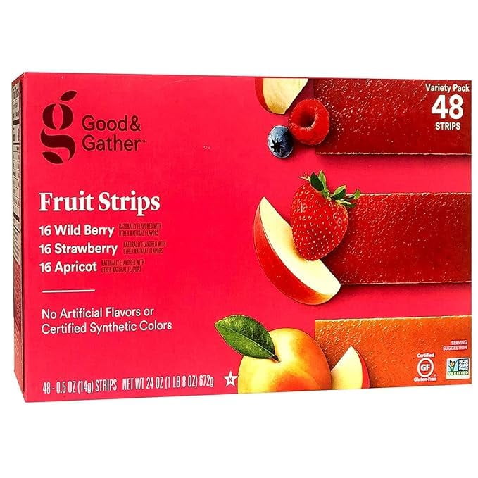Fruit Strips Wild Berry Strawberry and Apricot Leathers Healthy Snack