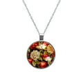 thumbnail image 1 of Fruit Stunning Circular Glass Pendant Necklace for Women - Elegant Womens Necklaces, Necklace, 1 of 5