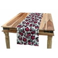thumbnail image 1 of Fruit Table Runner, Cut and Whole Pomegranates Growing on Branch with Green Leaves Pattern, Dining Room Kitchen Rectangular Runner, 3 Sizes, by Ambesonne, 1 of 2
