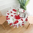 thumbnail image 1 of Fruit Tablecloth Round Table Cloths 60 Inch Wrinkle Resistant Picnic Table Covers Washable for Holiday Kitchen Party Picnic, 1 of 6