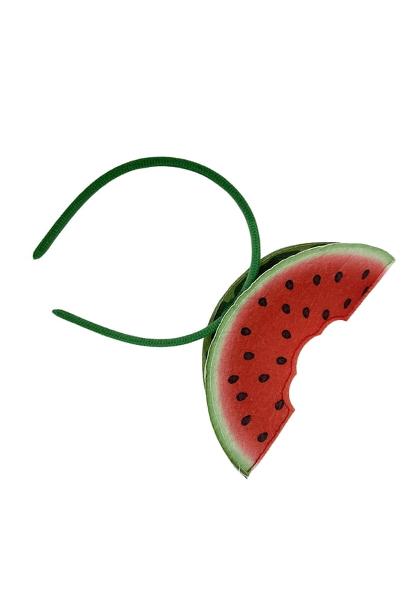 Fruit Theme Hawaiian Headwear 3D Watermelon Headband for Beach Vacation and Music Festival Adult Kids Birthday Party