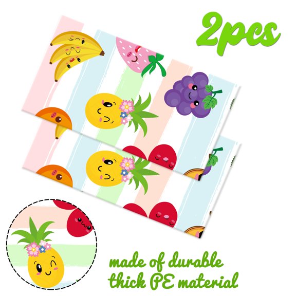 Fruit Theme Party Tablecloths 2pcs Summer Birthday Decorations