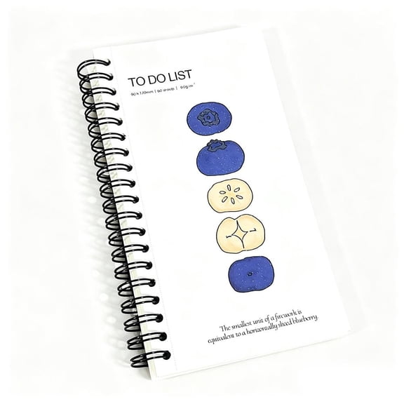 Fruit Theme Student Planner Notebook 60 Pages Portable To Do List Notepad For Homework Habit Tracking Daily Schedule Study Desk Travel