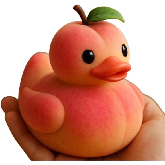 Fruit Themed Duck Figurines, Funny Resin Ducks for Ducks Lovers, Novelty Gifts for Home, Office Desktop Creative Fruit Themed Duckies Ornaments, Playful Charming Decor(Style 3)