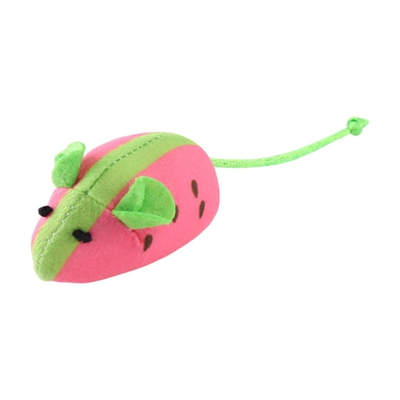 Fruit Themed Mouse Toys Interactive Plushs Toys for Cats Ideal for Home Play and Bonding