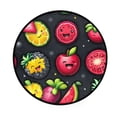 thumbnail image 1 of Fruit Themed Pattern Design Memory Foam Bath Mat 36" Absorbent Rug with Non Slip Base and 4 Bonus Pads, 1 of 6