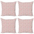 thumbnail image 1 of Fruit Throw Pillow Cushion Case Pack of 4, Composition of Summer Season Food Strawberry Cherrynd Watermelon in Pastel Colors, Modern Accent Double-Sided Print, 4 Sizes, Multicolor, by Ambesonne, 1 of 2