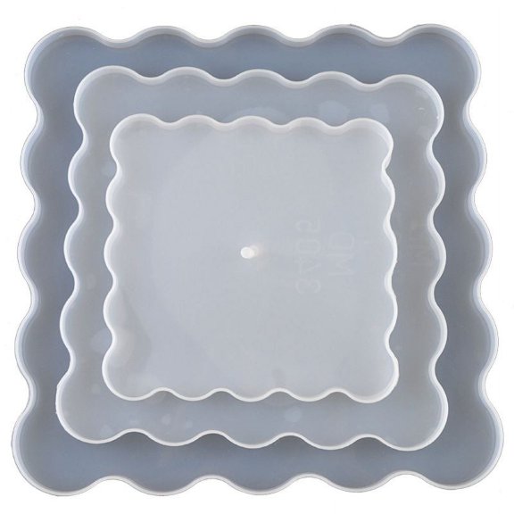 Fruit Tray Resin Mould Jewelry Storage Plate 3 Tier Dish Casting Mold Home Decor