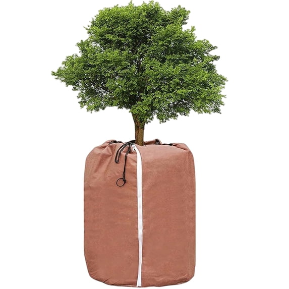 Fruit Tree AntiFreezing Cover, EcoFriendly Frost & Cold Protection For Flower Pots And Outdoor Plants, Lightweight Reusable Plant Insulation Sleeve With Drawstring Closure,