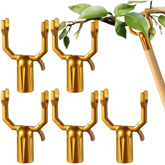 Fruit Tree Branch Support - 5 Pack Metal Adjustable Plant Stakes, Reusable Branch Holder for Garden, Backyard, Orchard, Patio & Balcony      P