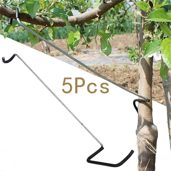 Fruit Tree Limb Spreader,Tutuviw 5Pcs Tree Branch Puller,Fruit Branch Spreader,Twig Fixing Puller,Plastic Hose Wrapped Iron Wire Don't Damage Branches,Tree Open Angle Pull Branch Bending Tool