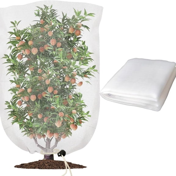 Fruit Tree Netting Bags,Bird Netting for Blueberry Bushes with Zipper and Drawstring,Garden Netting from Squirrels and Birds Other Animals for Cherry Apple Tree