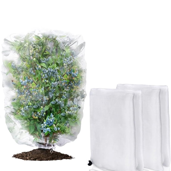 Fruit Tree Netting Cover with Zipper & Drawstring, Insect Bird Barrier Netting for Garden Protection, Ultra Fine Mesh Garden Netting