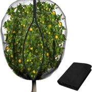 Fruit Tree Netting with Zipper and Drawstring, Breathable Mesh Garden Bird Netting Plant Cover, Insect Bird Barrier Net Mesh for Protect Fruits Plants from Squirrel Bugs