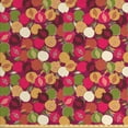 thumbnail image 1 of Ambesonne Fruit Fabric by the Yard Upholstery, Repeating Pomegranate, 5 Yards, Dark Magenta Multicolor, 1 of 4