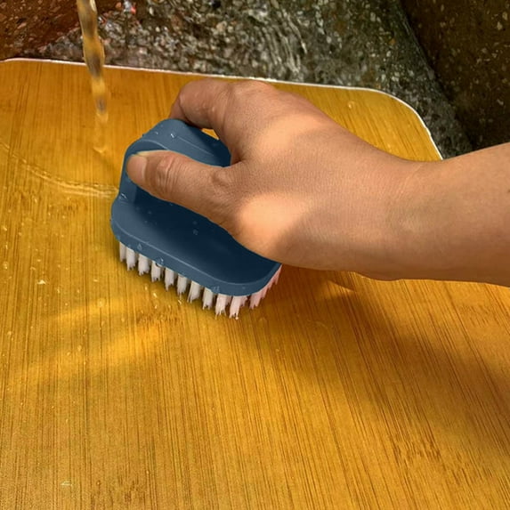 Fruit & Vegetable Cleaner Brush, Portable Small Vegetable Brush, Soft Dishwashing Small Brush, Household Kitchen Cleaning Brush Hard Bristle Fruit Brush, 8*5.6*6cm