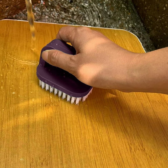 Fruit & Vegetable Cleaner Brush, Portable Small Vegetable Brush, Soft Dishwashing Small Brush, Household Kitchen Cleaning Brush Hard Bristle Fruit Brush, 8*5.6*6cm