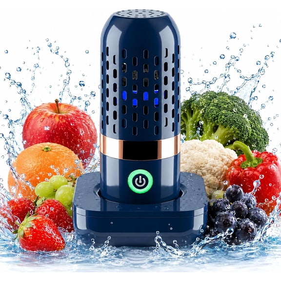 Fruit and Vegetable Cleaner Machine, Cordless Produce Washer with Wireless Charging Dock, Portable Food Cleaner for Fruits, Vegetables, Meat & Grains, Rechargeable, IPX7 Waterproof (1)
