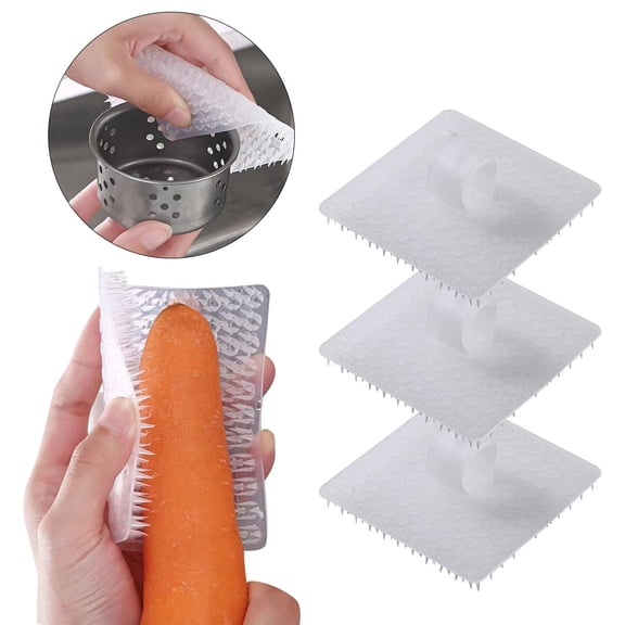 Fruit Vegetable Cleaning Brush Set Flexible Kitchen Scrubber for Washing Cucumber Carrot Produce Efficient Dishwashing Tool