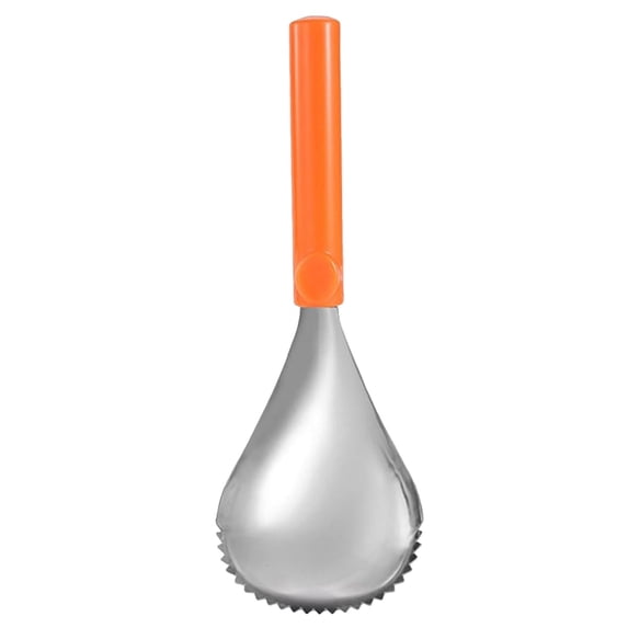 Fruit and Vegetable Core Remover Scraper,Scraper Serrated Spoon,Heavy Duty Pumpkin Corer and Pulp Scooper,Stainless Steel Corer Scooper for Fruits Vegetables Home Kitchen(Orange)