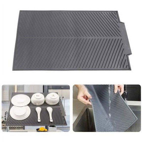 Fruit & Vegetable Dish Drainer Non-Slip Placemat Large