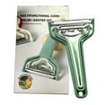 thumbnail image 1 of Fruit Vegetable Peeler, Stainless Steel Multifunctional Kitchen Peeler, Food Peeler With Non Slip Handle for Fruit Vegetable Potato Carrot Cucumber, 1 of 9