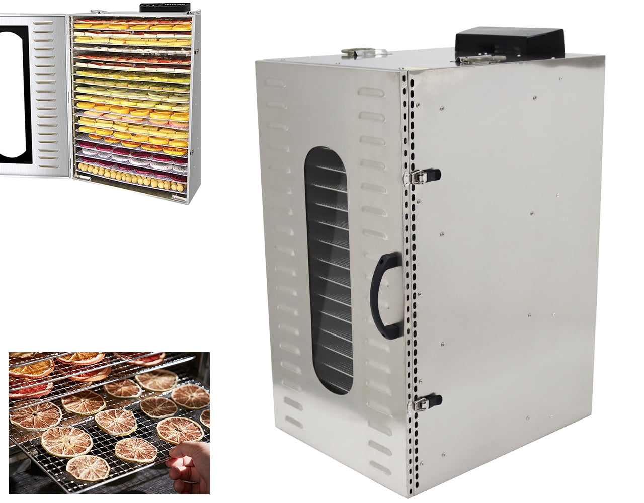 Fruit Vegetable Pet Food Dryer Dehydrator Stainless Steel 20 Layers