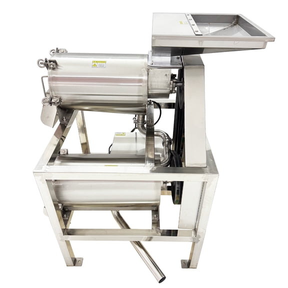 Fruit Vegetable Pitting Pulping Machine Dual Channel Pulp Seed Separator Vegetable Fruit Blender Extractor Crusher 220V 3PH 1102-1764lbs/h