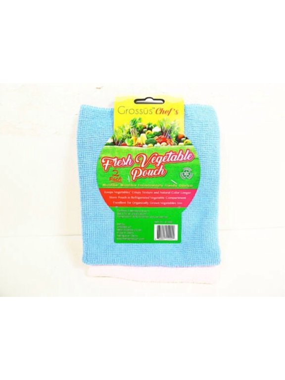 Fruit & Vegetable Pouch Microfiber Fresh Vegetables Storage Pouches