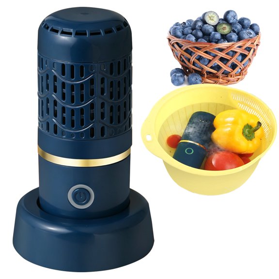 Fruit and Vegetable Purifier Cleaner Washing Machine Ultrasonic Fruit Vegetable Cleaner Compact Wireless Design, Portable for Home, Travel, Camping Electrolytic Oh-ion Food Purifie