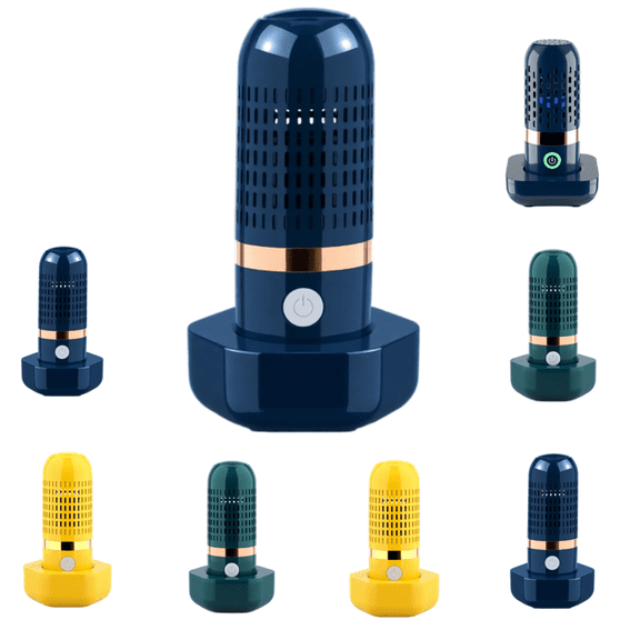 Fruit and Vegetable Purifier Cleaner Washing Machine,Ultrasonic fruit and vegetable cleaner,Capsule Shape Disinfection OH-ion Purification Technology,Cleaning Veggie Grains,Blue Blue
