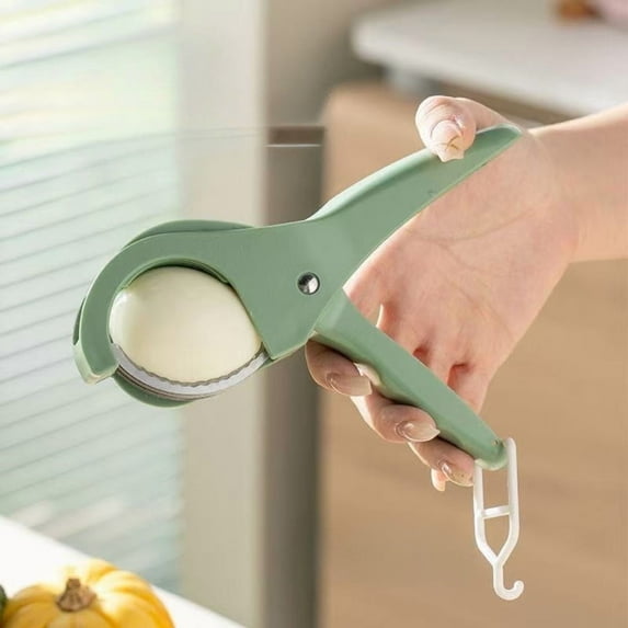 Fruit & Vegetable Slicer Salad Scissors Strawberry Slicer, Banana Kiwi Cutter Mushroom Slicers Egg Slicers Vegetable Cutters Multifunctional Fresh Platter Making(Green)