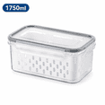 thumbnail image 1 of Fruit and Vegetable Storage Containers for Fridge, 3-in-1 Fresh Keeping Box with Lid and Colander, Multi-Size Produce Storage Bins for Kitchen Organization, 1 of 8